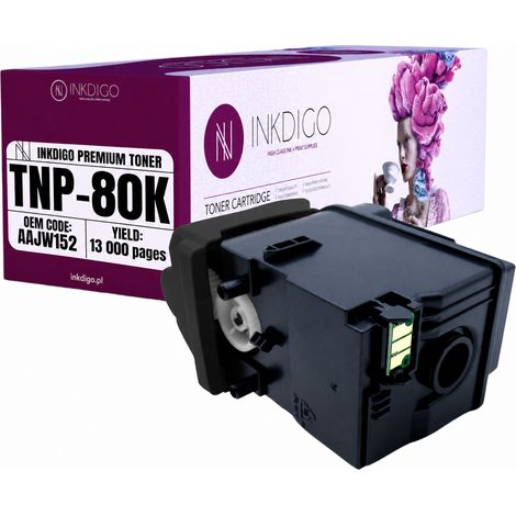 Toner Inkdigo TNP80K compatibile con Konica Minolta Bizhub C3320i, certificato TÜV. (1/5)