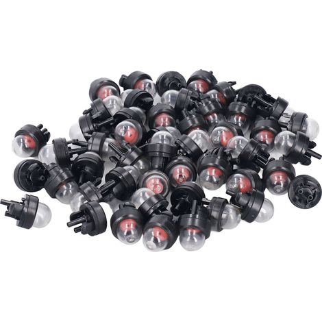 Lot de 50 poires d'amorçage de carburateur pour tronçonneuse et débroussailleuse, avec pompe manuelle en caoutchouc, de rechange pour McCulloch 224242 (1/5)