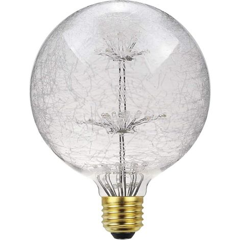 Ampoule Feu d'Artifice - Ampoule LED Rétro Étoile 3 W Culot E27, Ampoule Edison Vintage Dimmable, Décoration Féerique, Ampoules Uniques pour Maison, Bars et Fêtes (Verre g80) (1/5)