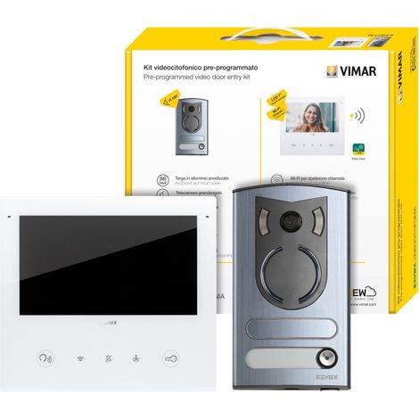 Kit Video Citofono Mono Bifamigliare Tab 7S Up Wi-Fi +13F2.1 VIMAR K40517.M