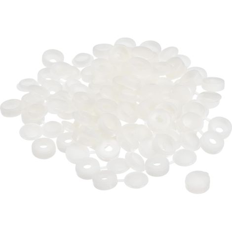 100pcs 3mm Charnière Vis Housse Capuchons Plastique Pli Vis Instantané Housses Laveuse Retourne Vis Protection Housse pour M1 M2 M3 Vis, Blanc (1/5)