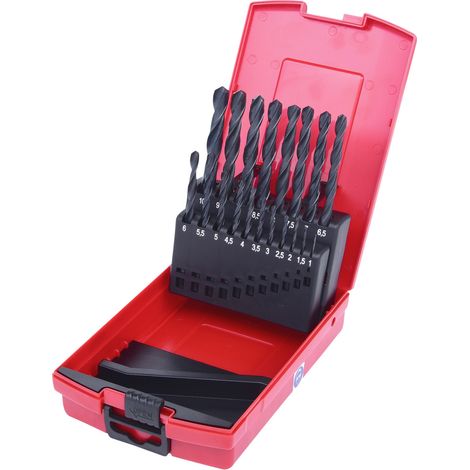 KS Tools HSS-R Spiralbohrer-Satz, Kunststoffkassette, 19-tlg, 1-10mm - 330.1620 (1/5)