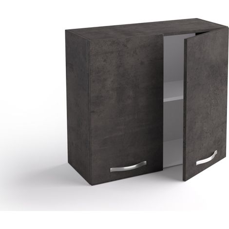 Pensile cucina 80x33x72 cm in legno lava con due ante - Massa (1/3)