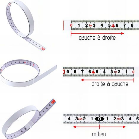 Réglet PVC auto-collant L. 800 x l. 13 mm gauche et droite