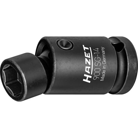 Hazet Schlag-, Maschinenschrauber Gelenk-Steckschlüsseleinsatz, Sechskant, 1/2 (12,5 mm) Vierkant hohl, Außen Sechskant-Tractionsprofil, SW 14 mm (1/4)