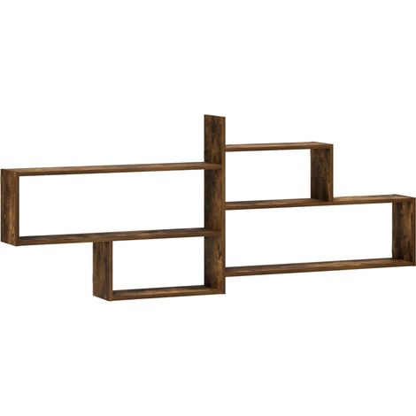 Scaffale da parete Rovere Fumo 168.5 x 17 x 68 cm vidaXL (1/5)