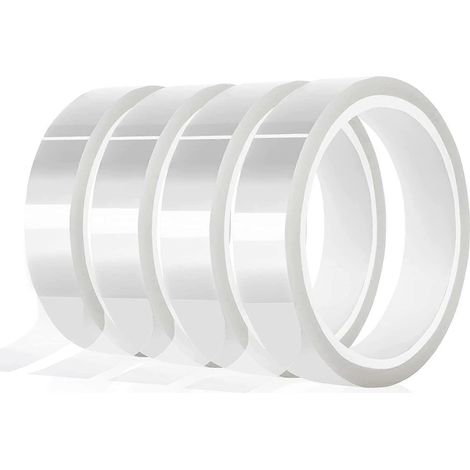 4 Rolls 20mm X33M(108Ft) Clear Heat Tape for Htv Electrical Tape (1/5)