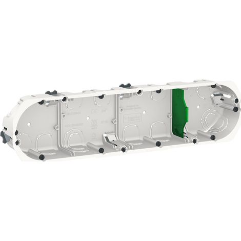 BOÎTE DENCASTREMENT DIAMÈTRE 67 MM PROFONDEUR 40 MM 4 POSTES ENTRAXE 71 MM MULTIFIX SCHNEIDER SCHNEIDER ELECTRIC SCHIMT35944 (1/4)