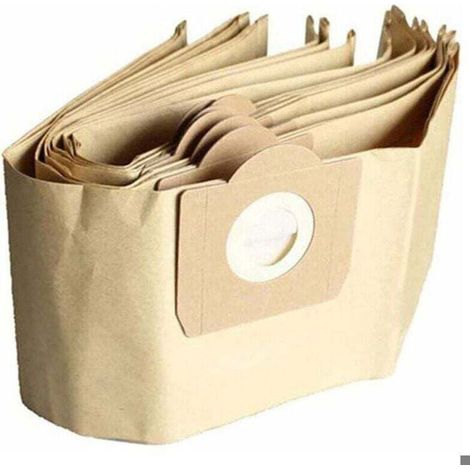 Sacs pour aspirateur vertical Karcher WD3, lot de 5, pour modèles WD3, WD3 Premium, WD3200, WD3500P, A2204, A2204, A2534, SE4001 (1/4)