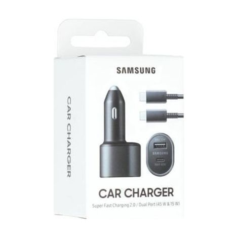 Original Samsung Super Fast Dual Autoladegerät 25W+15W Schwarz (1/3)