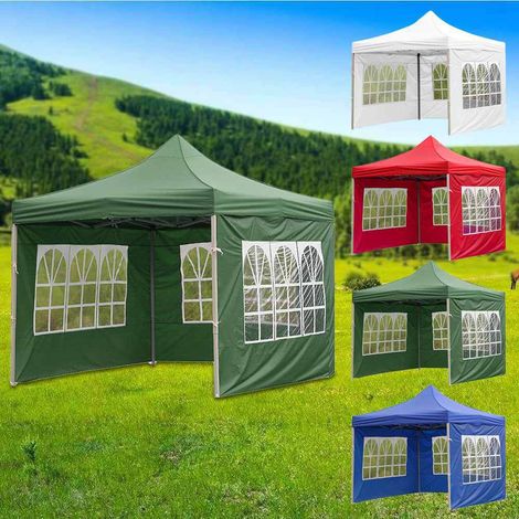 Tente de fête extérieure imperméable, pliable et portable, abri de jardin avec auvent, chapiteau démontable pour événements en plein air (1/3)