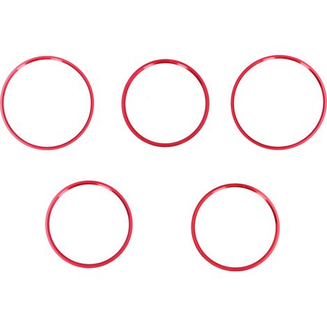 5 pièces bagues de remplacement pour buses d'aération de climatisation pour Mercedes Benz CLA GLA Classe 2013-2018 Rouge (1/5)