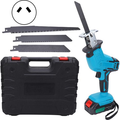 Scie sabre électrique sans fil batterie lithium portable extérieur tronçonneuse bûches AC100-240V prise AU (1/5)