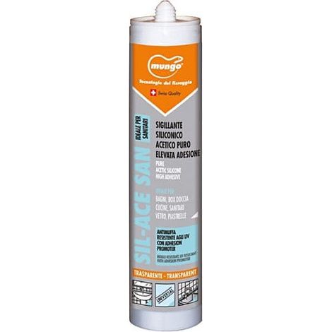 SILICONE ACETICO  TRASPARENTE ML.280 MUNGO