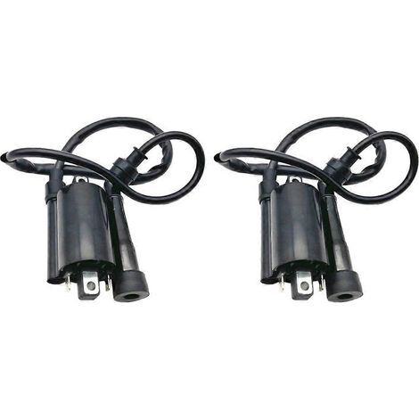 Lot de deux bobines d'allumage pour motos, compatibles avec V Star 650 (1999-2014) et GN250 ATV 300 cm³. (1/5)