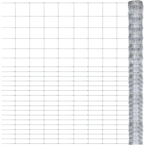 Teenpull – Gartenzaun Verzinkter Stahl 50x1,6 m Silbern (1/5)