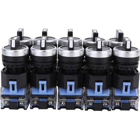 10 commutateurs rotatifs 3 positions BEM38-20X/31 22 mm avec mécanisme autobloquant (1/4)