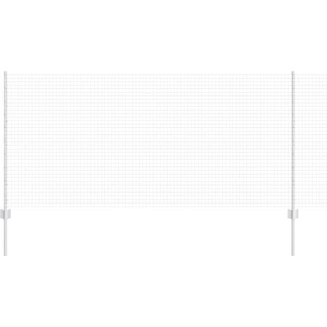 Maison Exclusive - Schweißdrahtzaun mit Pfosten 50 x 1 m (B x H)