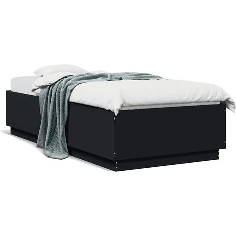 Maison Exclusive - Bettgestell Schwarz 100x200 cm Holzwerkstoff