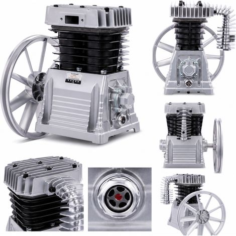 Pompe à air 5,5 kW – Débit 820 L/min à 8 bar – Construction aluminium-acier – Vitesse 950 tr/min – Pour usage industriel et domestique (1/5)