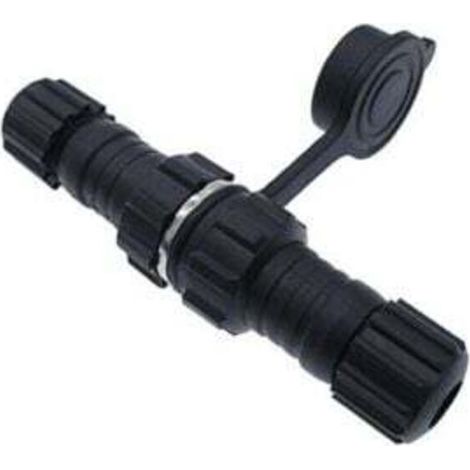 QL16-7P Wasserdichter Luftfahrtstecker, 16 mm Metall – 5er-Packung mit Schutzkappe aus Gummi (1/5)
