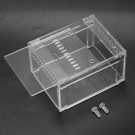 Terrarium transparent en acrylique Flameer pour reptiles, insectes et animaux de compagnie (serpents, tortues) (1/5)