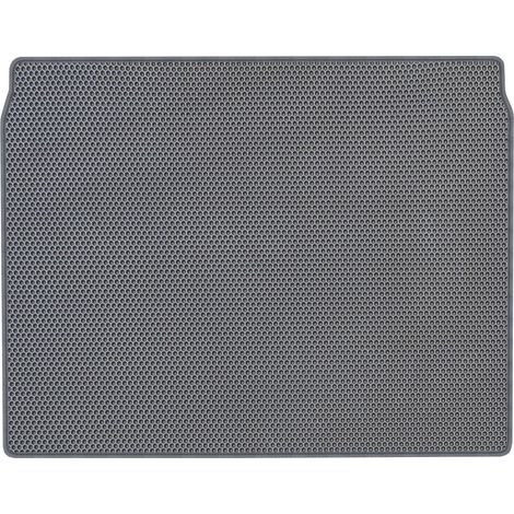Fiat Doblo II Kombivan de 2010-2020. Alfombrilla de maletero EVA, revestimiento HONEYCOMB - GRIS (1/5)