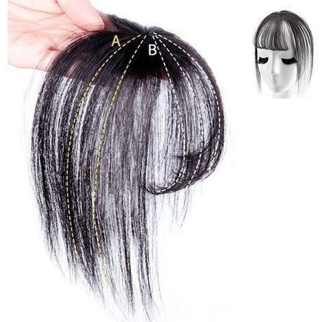 3D-Luftpony, unsichtbare Haarverlängerungen, feiner und sauberer Pony, nahtloser, natürlicher Look (1/5)