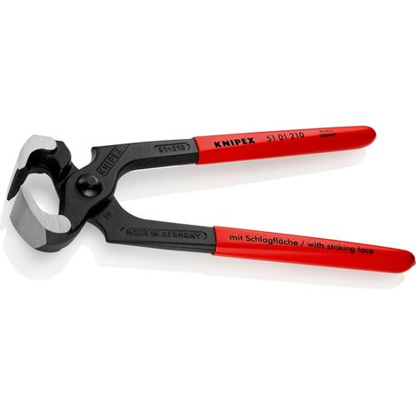 KNIPEX 51 01 210 Tenaille marteau gainées en plastique atramentisée noire 210 mm (1/6)