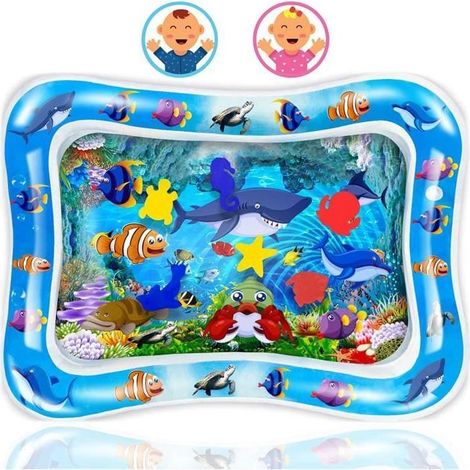 Baby-Wassermatte, aufblasbare Sensorikmatte für Babys in Bauchlage, Baby-Spielmatte für 3, 6, 9 und 12 Monate alte Babys (Clownfisch) (1/5)
