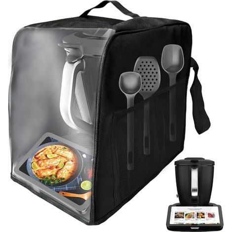 TM7 Protective Cover, TM7 Food Processor Accessory, TM7 Dustproof Protective Cover, Waterproof Dustproof with Accessories Pockets, Front (1/5)