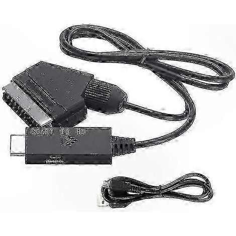Adaptateur vidéo HDMI vers péritel - Câble convertisseur premium pour TV et lecteur DVD WHBYV (1/4)