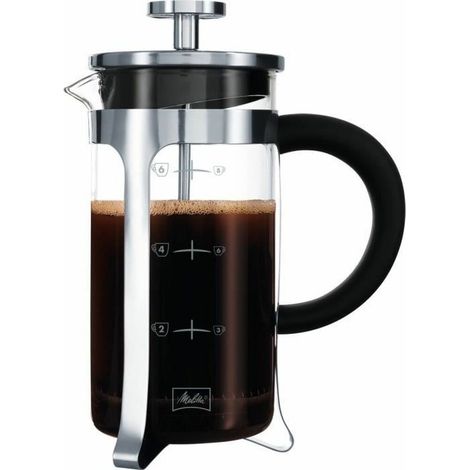 MELITTA Cafetiere a piston Premium en verre et inox 8 tasses (1/2)