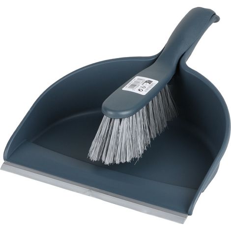 Ensemble pelle et balayette "Palio" - Bleu foncé - L 33 x P 23 x H 10 cm - Livraison gratuite (1/3)