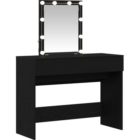 Coiffeuse,Table de maquillage Chêne noir 100 x 40 x 130 cm Bois d'ingénierie CFW866709 (1/5)