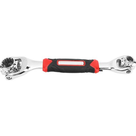 Clé à douille 8-en-1 non magnétique en acier à haute teneur en carbone, rotative double extrémité, pour écrous de 8 à 19 mm. (1/5)