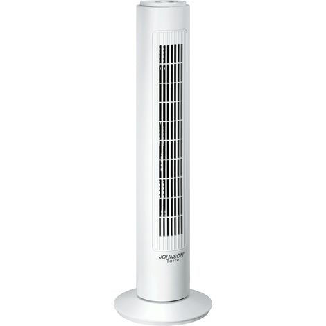 VENTILATORE OSCILLANTE /FISSO TORRE JOHNSON 3 VELOCITA' ALTEZZA 75 CM. 45W