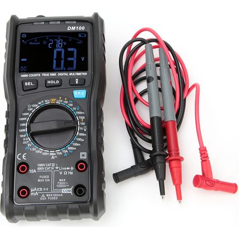 Multimètre numérique DM100 haute précision intelligent testeur tension courant fréquence AC/DC (1/5)