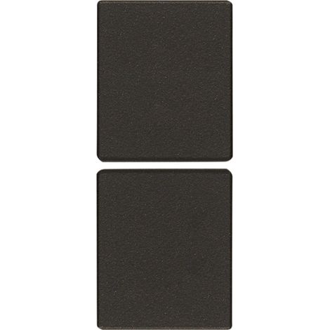 VIMAR - 31480.ZG Due mezzi tasti 1M fissi neutri nero
