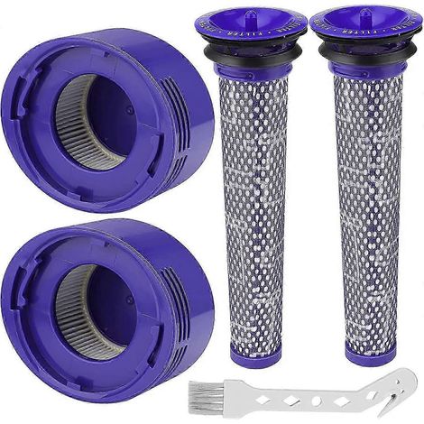 Filtres pour Dyson V8/V7, filtres de rechange lavables pour aspirateurs Dyson V7/V8 Absolute et Animal, accessoire pour aspirateur Dyson V8 avec 2 filtres HEPA (1/5)