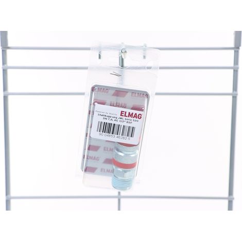 ELMAG Stahlkupplung JWL Serie 520, DN 7,8, AG 1/2 BSP, 1 Stk. Packung - SB (1/2)