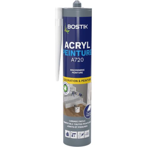 Mastice acrilico sigillante BIANCO 310 ml - BOSTIK ACRYL-PEINTURE-BLANC