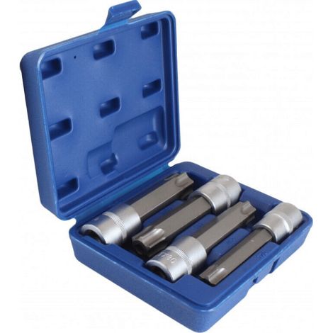 CASSETTA CHIAVI BUSSOLA BUSSOLE TORX INSERTO T70 T80 T90 T100 1/2" FORO 293sa