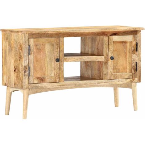 Credenza 100x35x60 cm in Legno Massello di Mango vidaXL (1/5)