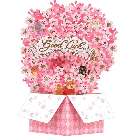Biglietto di auguri 3D a forma di fiore di alta qualità, biglietto di auguri 3D