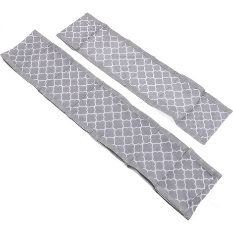 Lot de 2 tours de lit bébé en maille respirante, doublure de berceau douce, protection anti-chute pour bébé, gris prune (1/5)