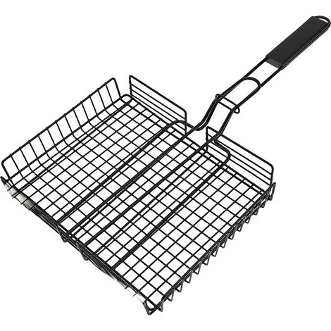 Panier Gril Pliable Longue Cuisson Sûre Panier Gril Pliable Longue(Primary Color)  Acier inoxydable , longue anti-chaleur, sécurité alimentaire, lavable, usage intensif (1/5)