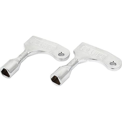 Lot de 2 clés triangle pour ouverture rapide d’urgence d’ascenseur, pour serrure de 9 mm (1/3)