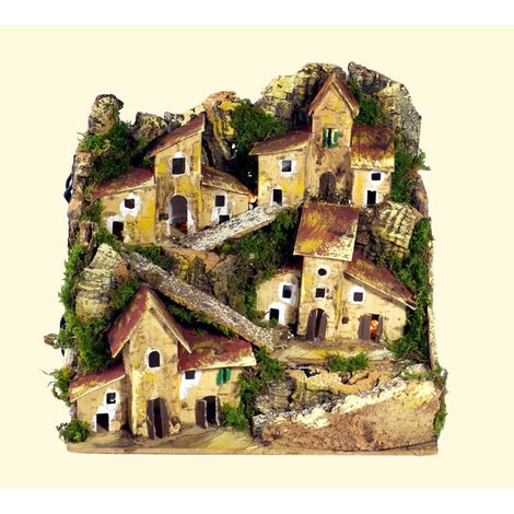Paesaggio con luci 20x14x18 cm