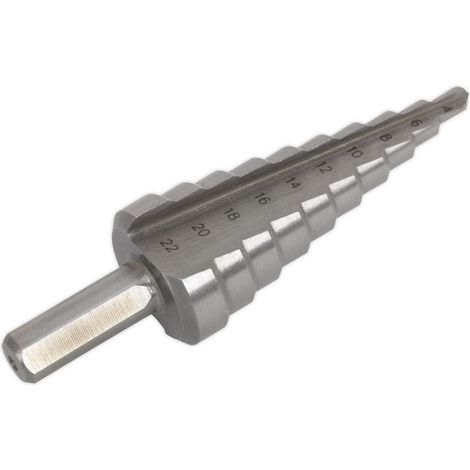 Sealey Double Flute HSS M2 Step Drill Bit 4-22mm AK4722